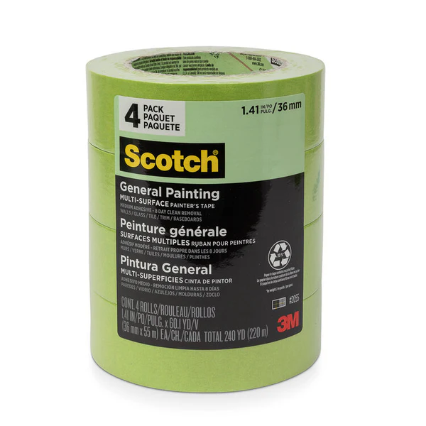 3M Green Painters Tape (36mm) - 4 PACK