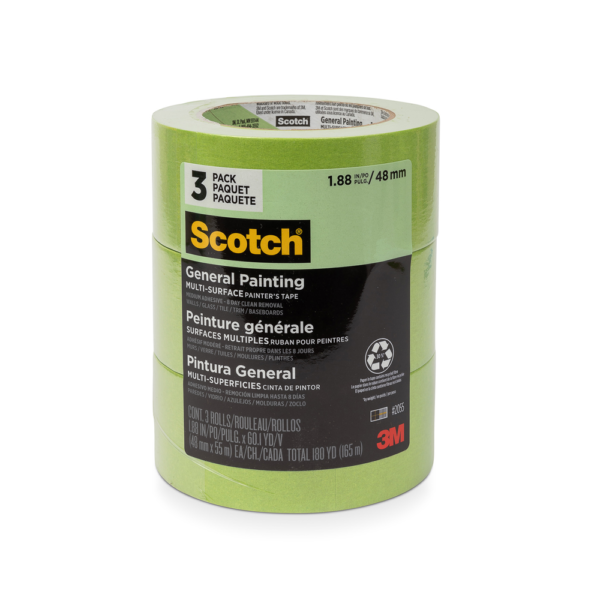 3M Green Painters Tape (48mm) - 3 PACK